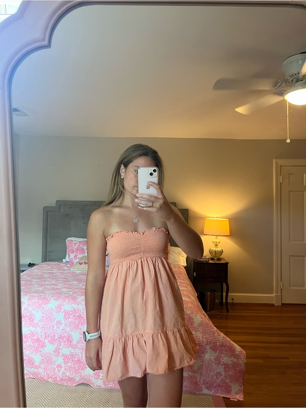 Billabong Peach Strapless Sundress